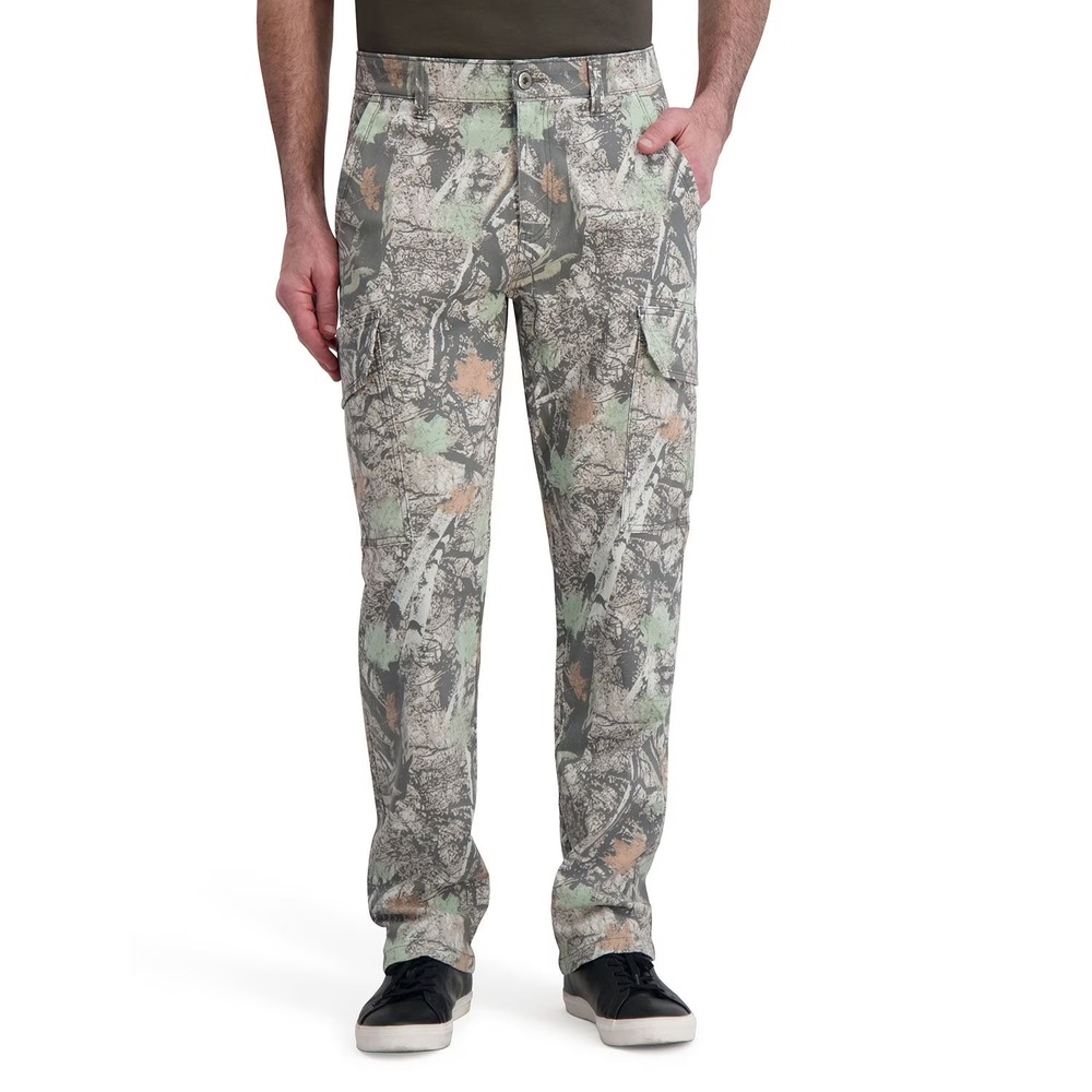 NWT Iron Co Men's Liberty Flex Waistband Stretch Twill Cargo Pant 38 x 32 Camo